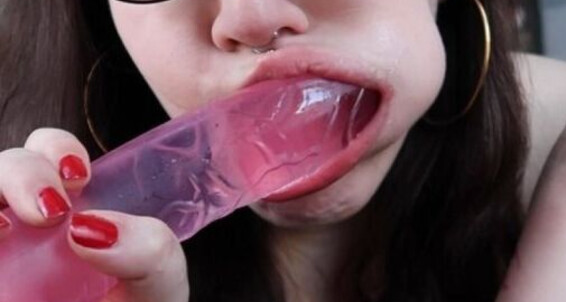 Spit Fetish, Face Fucking laura di prima messy oral amp deepthroat on dildo