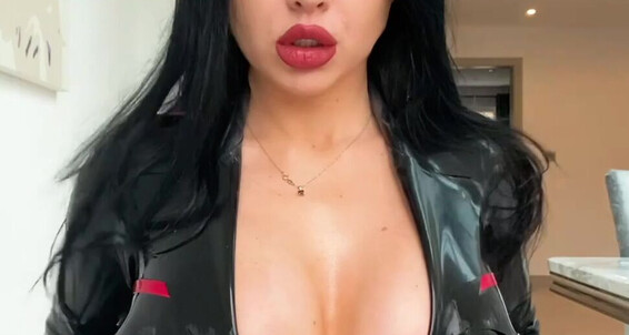 Obey Angelina Tip If You Want More Latex Tease Vids
