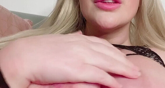 Lulublue X Glass Dildo Play In Black Fishnets