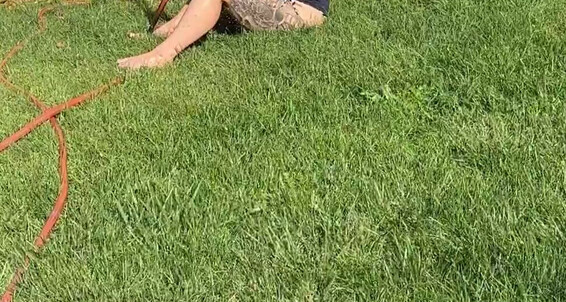 Xosashamonroe 2619624402 09 28 2022 Lmao Neighbor Took A Video Of Me Staying Cool Sitting In My Yard Watering Myself More