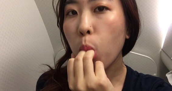 Asian, Public Toilet, Solo Female, Masturbation, Eye Glasses kittymei airplane bathroom tease ManyVids
