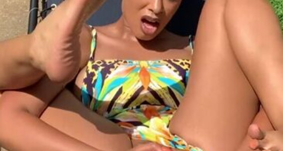 Missbnasty Onlyfans I Was Outside Enjoying The Sun And My New Book When I Got Super Horngry For Some Double Penetration Gywp