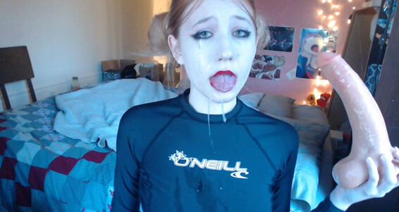Amateur, Blowjob, Dildo Sucking, Role Play, Solo Female mattie doll sloppy makeup ruin ManyVids