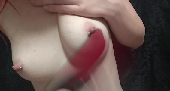 Amateur, Nipple Play, Piercings, Small Tits, Titty Squeezing minny minx high sch--l nipple play ManyVids