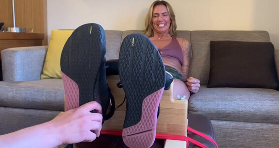 Devilsfootstool Onlyfans Mikayla Miles Tickled In Stocks Mn