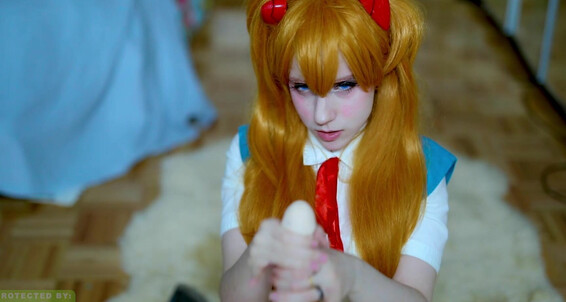 Anime, Cosplay, Femdom, Handjobs, POV lana rain its not like asuka enjoys making you cum ManyVids