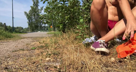 Embarrassed Naked Female, Public Flashing, Public Nudity, Public Outdoor, Exhibitionism iviroses finland sidewalk full naked masturbation ManyVids