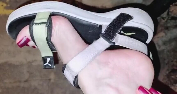Feetvampire Nicknamed Feetvampire Onlyfans I Went Out For A Night Walk And Sat Down To Rest