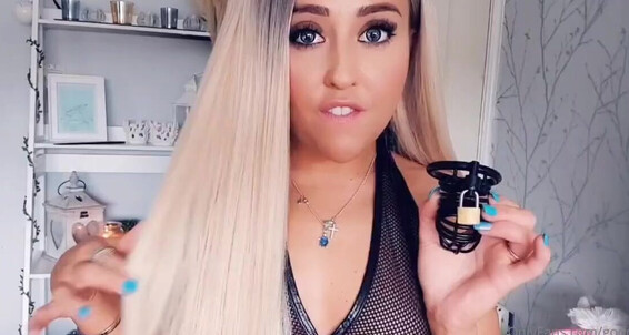 Miss Evie Lock Nicknamed Missevielock Onlyfans I Am Going To Lock That Tiny Little Cock Between Your Legs Bec