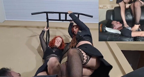 pain and pressure 115 no choice but to serve foot smothering beatriz and red c customer suggestion Clips4Sale
