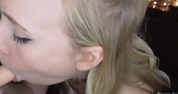 "Marissa Sweet" blowjob, close-ups, dildo sucking, dirty talking, exhibitionism Blowing You While Your GF Watches manyvids
