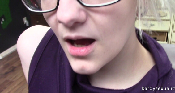 "Rardysexuality" blow jobs, eye glasses, geek, oral servitude, skinny women My First Time To The Geeky Krunch 1 manyvids