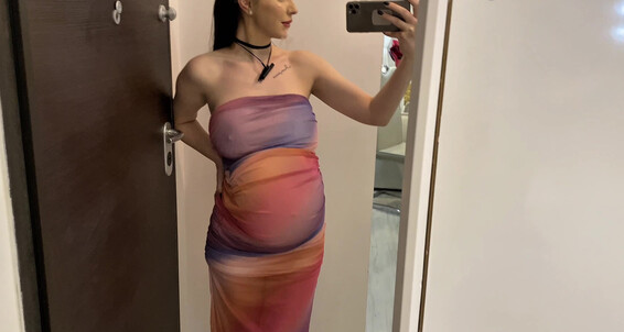 Pregnant Step MOMMY Tries on New Dress March 07, 2025 Manyvids