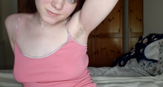 "EveYourApple" armpits, hairy armpits, smell fetish, sweat fetish, tongue fetish, sfw Sniffing and Licking my Hairy Armpits Manyvids