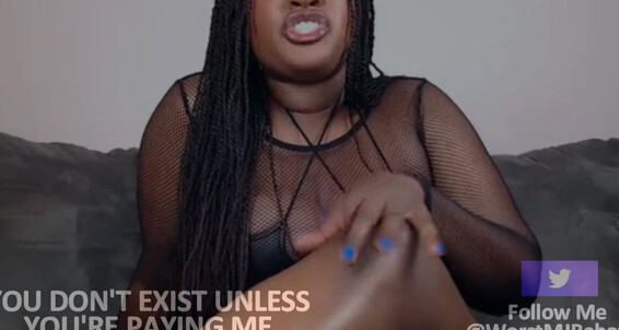 "UnfriendlyBlckHottie" ebony female domination, embarrassment, humiliation, sexual rejection, uncut dicks Uncircumcised amp Unwanted Manyvids