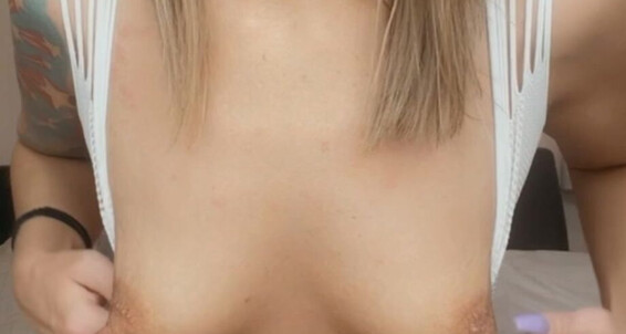 "SashaBull" fetish, nipple clamps, nipple play, small tits, smoking Nipple clamps and smoking Manyvids