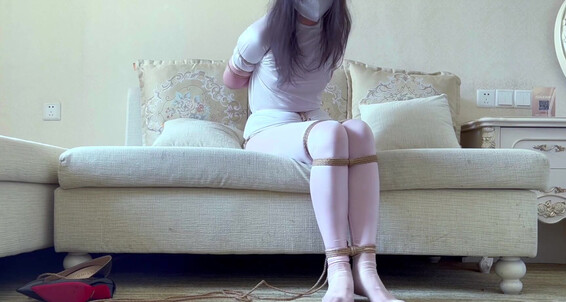 "bondagetea" bondage, damsel in distress, escaping, foot fetish, struggling Punishment For Disobedient Girlfriend Part 1 Manyvids
