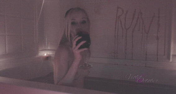 "VioletOctober" bathtub fetish, gothic, halloween, solo female, vampire Bathory Manyvids