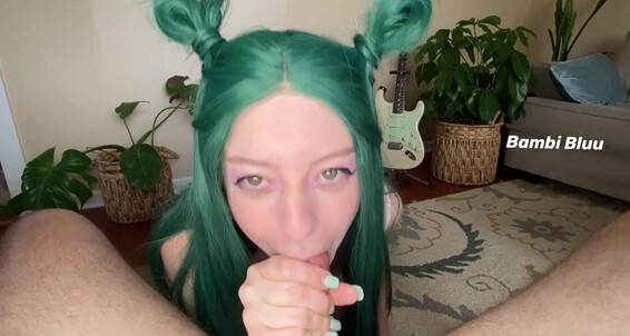 "Bambi Bluu" bigdicks, blowjob, cuminmouth, deepthroat, handjobs WAIFU MILKS COCK FOR CUM POV Manyvids