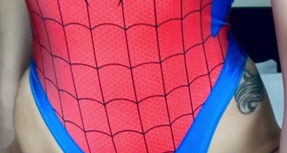 "SashaBull" cosplay, dildo fucking, dildo riding, redhead, solo female Your friendly neighbourhood Milf Manyvids