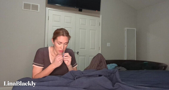LinaBlackly takes your seed in her mouth & roleplay like a pro