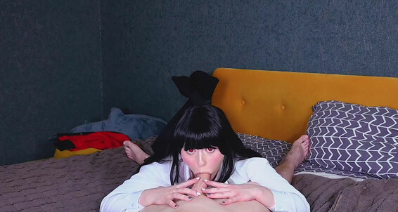 SpookyBoogie takes on debt and rides like a cowgirl in cosplay with Yumeko Jabami