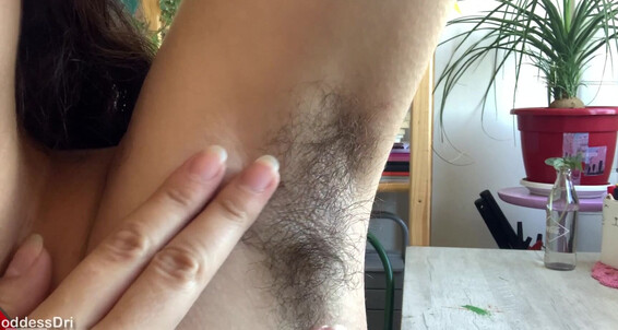 GoddessDri dominates in Hairy Goddess POV with sensual domination and armpit worship