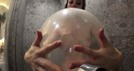 DinaDelooner dominates under the shower, giving the ultimate femdom clip