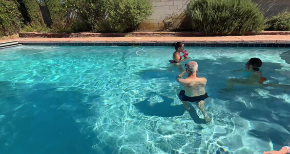 Ciren Verde's Pool Squat Challenge Day 14: Fitness, Sfw, and a Satisfying Bath