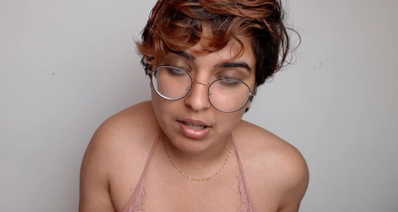Mayapetite worships your body with her hairy pussy and armpits