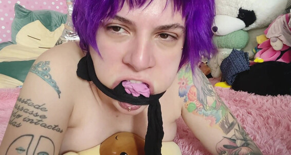 Gag, Gag Reflex, Gagging, Socks, Tape Bondage mouth-gag-and-stuffed-with-socks ManyVids