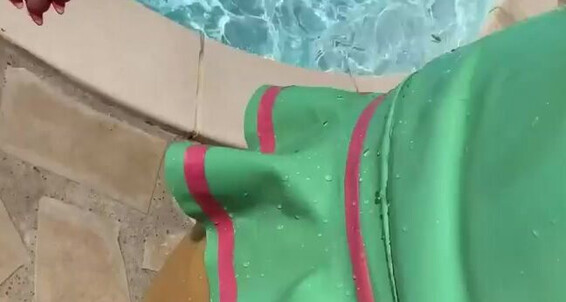 Latex Doll Enjoying The Sun On Holiday in POV BDSM Solo