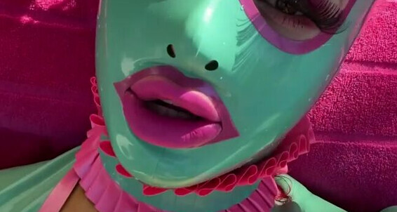 Latex Doll Enjoying The Sun On Holiday in POV BDSM Solo