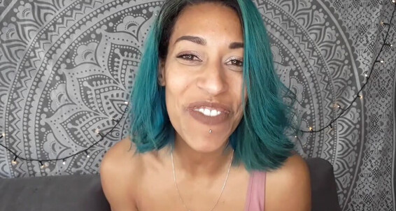 GoldenLace humiliates you with her small dick & countdown to cum