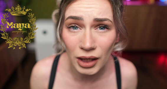 Mayaeyes dominates her stepson with tittiesqueezing & humiliation