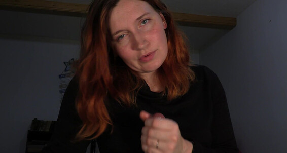 Bettie Bondage goes hardcore with virtual domination in "Confront You" - POV femdom handjob video