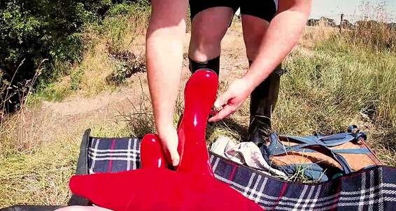 Boot Fetish, Public Outdoor, Swimwear, Underwater Fetish, Waterfront wet-wader-underwater-edition ManyVids