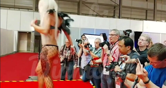 Big Tits, Fishnets, Public Flashing, Public Nudity, Strip Tease sophie-diamond-venus-berlin-public-show ManyVids