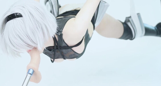 Bondage, Cosplay, Double Penetration, Fuck Machine, Gaming lana rain 2b nier automata factory bondage ManyVids