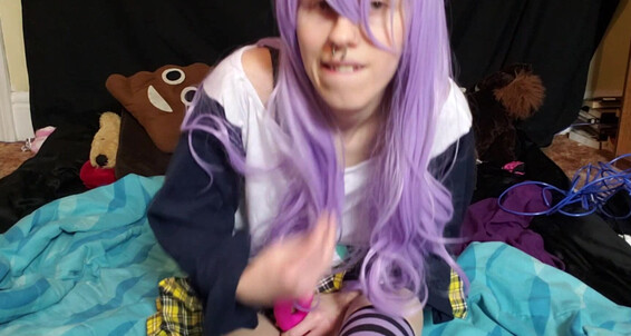 Cosplay, Role Play, Solo Female, Solo masturbation, Toys xxecstacy horny mizore with rabbit vibe ManyVids