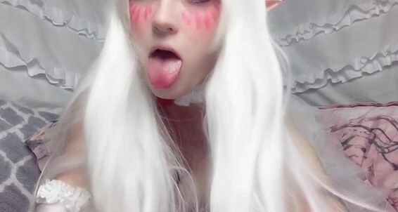 Omankovivi Boosette Hyper Ahegao Tongue Fetish
