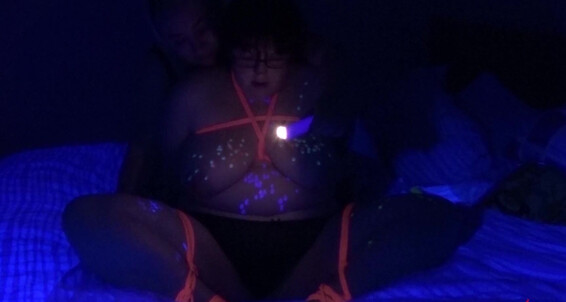 Emma Celeste Sensual Uv Wax And Rope Play