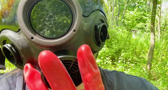 Rubberfoxx Rubber Worship And Outdoor Pussy Tease