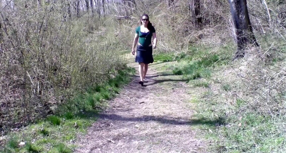 Sammi Starfish Went Hiking At The Public Park By The Lake