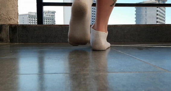 Dominatrix Nika Dirty socks fetish, foot scent fetish, sock scent fetish. Dominatrix Nika puts her feet on the slave Pornhub