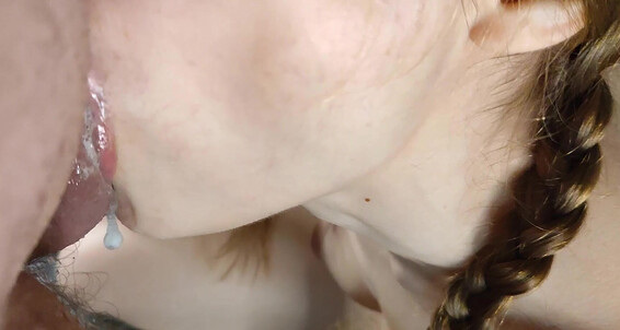 Teen Got Rough Facefuck And Cum On Face