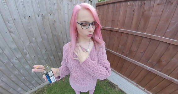 Jimmydraws Chloe Toy Smoking In The Garden
