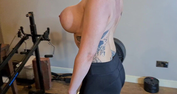Ruby Onyx Topless Work Out