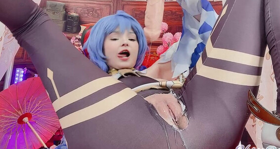 Cosplay,Gaming,Feet,Blow Jobs,Anime Hidori Ganyu from Genshin Impact Part 2 ManyVids