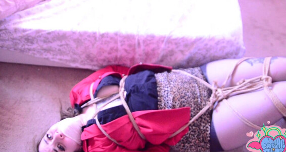 Damsel in Distress, Rope Bondage, Gags, Pantyhose, BBW freshie juice sexy landlady bound amp gagged custom ManyVids